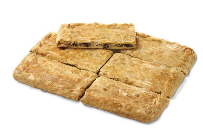 trancetto di torta salata alle verdure