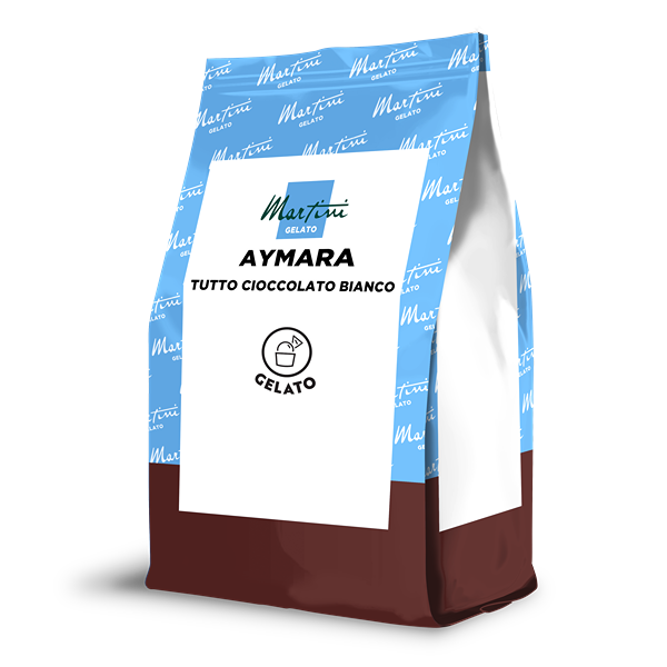 sacchetto di base per gelato aymara tutto cioccolato bianco per gelateria per gelatieri professionisti