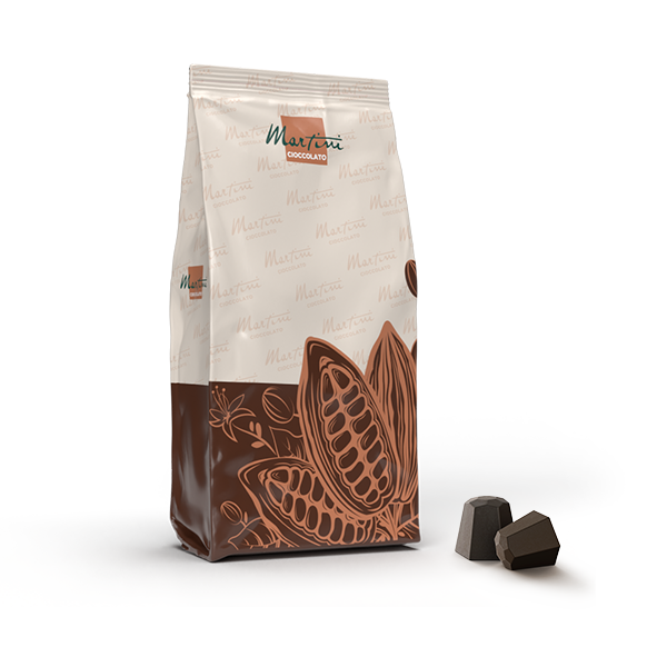 sacchetto cioccolato standard diamanti ariba fondente 72% per cioccolatieri professionisti