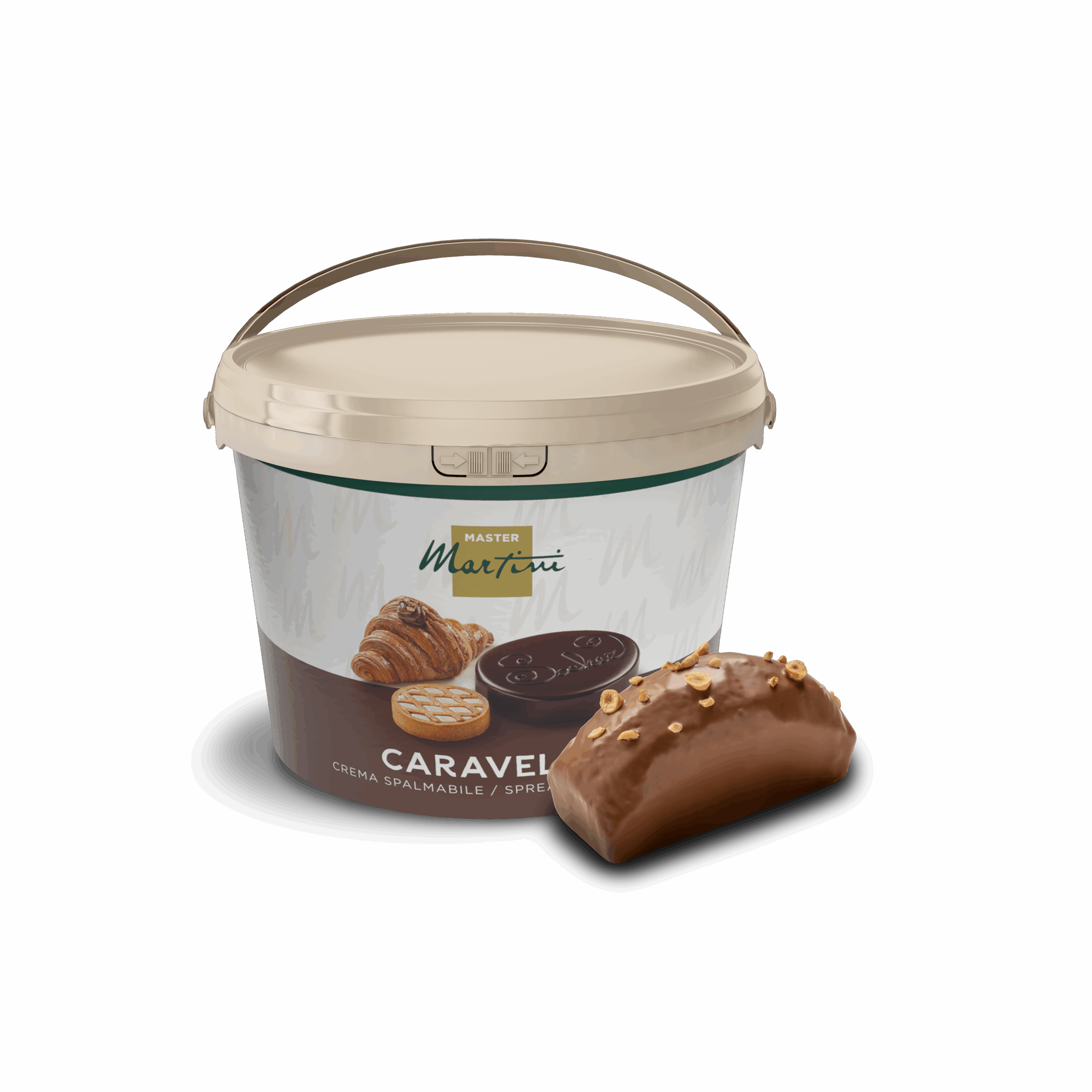 crema spalmabile alla nocciola secchiello